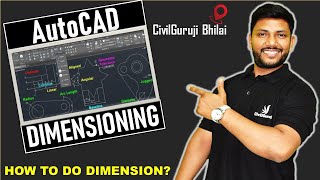 How to do dimensions in AutoCAD [upl. by Airad]