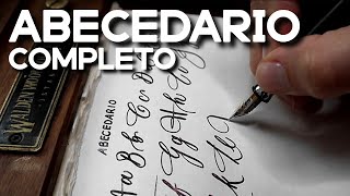 🤩 Abecedario COMPLETO caligrafía con pluma fuente FÁCIL Mayúsculas y Minúsculas [upl. by Atteugram]