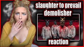 FIRST TIME Reacting to Slaughter To Prevail  DEMOLISHER  ITSYOURGIRL [upl. by Ariane]