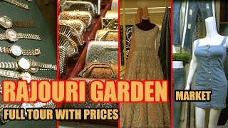 RAJOURI GARDEN MARKET  Lehnga  Suits  ATUL CHAAT  FULL TOUR WITH PRICES [upl. by Ancel289]