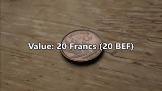 20 Francs Baudouin I French text 1980 Belgium [upl. by Halpern565]