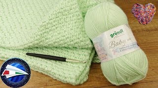 Modello copertina neonato ai ferri Punto adatto anche a cappelli e cardiganTutorial semplice 🌷 [upl. by Imer]