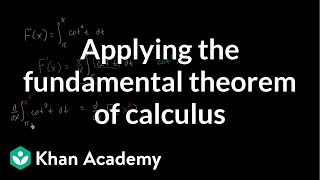 Worked example Finding derivative with fundamental theorem of calculus  Khan Academy [upl. by Ddet]