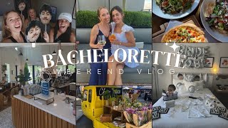 TRAVEL VLOG  bachelorette trip pilates shopping coffee runs amp dinner [upl. by Nnav]