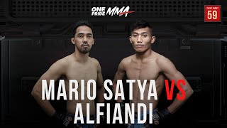 New Interim Bantamweight Champion🏆 Mario Satya Wirawan Vs Alfiandi  Full Fight One Pride MMA FN 59 [upl. by Ntsud]