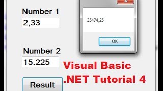 Visual Basic NET Tutorial 4  How to Create a Simple Calculator in Visual Basic [upl. by Hploda884]