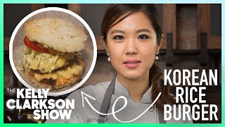 How To Make A Korean Rice Burger With Esther Choi From Mokbar [upl. by Stanwinn]