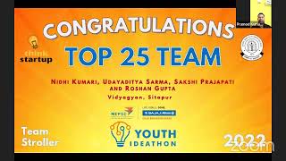 Youth Ideathon 2022  Top 25 Announcement [upl. by Eilrak]