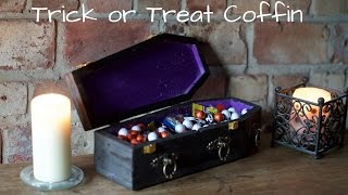 How to make a Halloween Trick or Treat Coffin [upl. by Lancey]