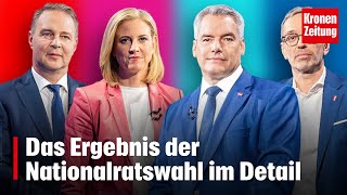 Von Bund bis Gemeinden  Das Ergebnis der Nationalratswahl im Detail  kronetv NEWS [upl. by Oznohpla]