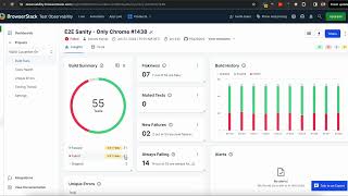 BrowserStack Test Observability  AIdriven test reporting debugging amp insights [upl. by Airlee]