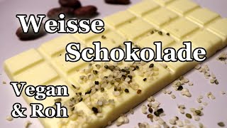 Vegan  Rohkost Weisse Schokolade selber machen [upl. by Hardan]