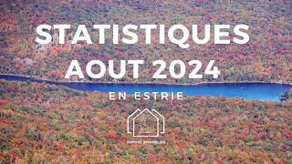 STATISTIQUES IMMOBILIÈRES de lEstrie pour le mois de aout 2024 dans lEstrie 🚀  Immobilier [upl. by Llemart]