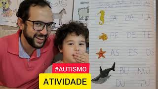 ATIVIDADE ESCOLAR PARA CRIANÇA AUTISTA  VENDO AS IMAGENS E FAZENDO A LEITURA 📚 [upl. by Anrev]