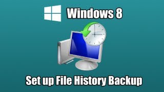 Set up File History Backup in Windows 8 [upl. by Eillam]