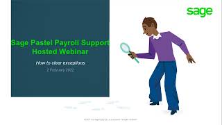 Sage Pastel Payroll support hosted webinars How to clear exceptions [upl. by Nahrut]