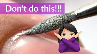 Mistakes in Dry Electric Nail File Manicure Russian Manicure [upl. by Kcin]