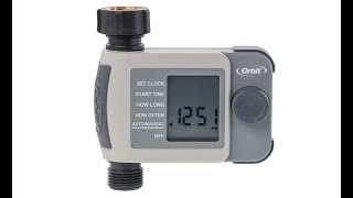 Orbit 24620 1Outlet Hose Faucet Timer Gray  Overview [upl. by Ogait]