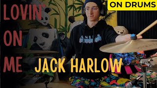 Drummin to LOVIN ON ME  Jack Harlow Drum Remix  Dr Sweatpants Drum Studio [upl. by Treve697]