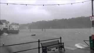 Stormy weather  Fowey Town Quay  Cornwall [upl. by Mudenihc787]