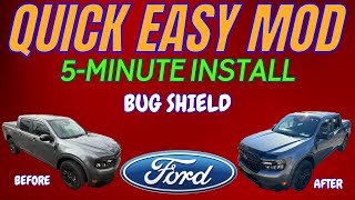 2024 Ford Maverick Bug Shield 5Minute Quick Install [upl. by Head37]