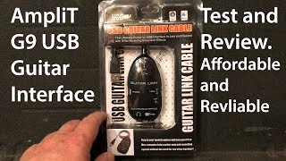 AmpliT G9 USB Guitar Interface from Sunfield Music  Test and Review [upl. by Melc]