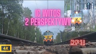 RARYTAS Ep07361 z IC Witos przelot obok po ustanówek z 2 perspektyw [upl. by Ardrey]