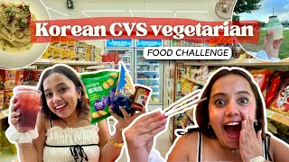 I ate CVS vegetarian food in Korea🎀 [upl. by Neenaej]