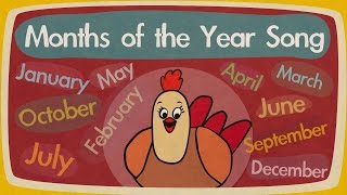 Months of the Year Song  Song for Kids  The Singing Walrus [upl. by Thorfinn]