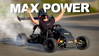 Insane Electric GoKart at Full Power  NEW Headquarters [upl. by Oinigih]