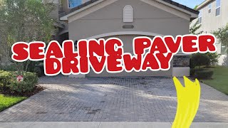 Easy Way To Seal Paver Driveways [upl. by Eelsnia]