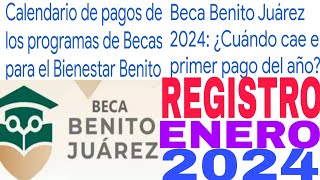 ☝️REGISTRO NUEVA BECA BIENESTAR ENERO 2024 PASOS Y REQUISITOS KINDER PRIMARIA Y SECUNDARIA🤩 [upl. by Leontyne]