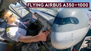 Flying the Largest Airbus Twin  A3501000 Qatar Airways [upl. by Sven]