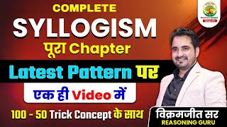 Complete Syllogism Reasoning  Latest Questions  All Concepts and Short Tricks  By Vikramjeet Sir [upl. by Bellda]