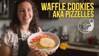 How to Make Traditional Italian Waffle Cookies Pizzelles [upl. by Cumings]