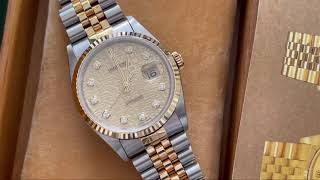 Rolex Datejust 16233 Fullset [upl. by Ardnos594]