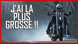 ESSAI Boss Hoss V8  la plus GROSSE moto du monde [upl. by Amathist]