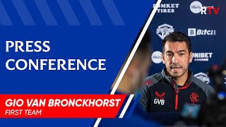 quotYou cannot write a script better than thisquot Van Bronckhorst on Rangerss 2122 European journey [upl. by Ttayw]