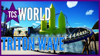 Dive Into Fun With Triton Wave a BampM Floorless Planet Coaster Creation [upl. by Oraneg]