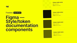 Figma — Styletoken documentation components™ [upl. by Anaher595]