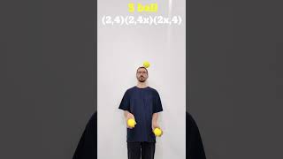 Juggling 3 ball 2424x2x4 1shorts juggling tricks jugglingballs jugglers [upl. by Kristi]