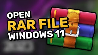 Extract with Winrar on Windows  How to download and install Winrar for windows 11 [upl. by Swihart985]