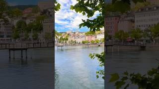 🇨🇭Stunning view of Zurichs old town  City of Zurich  Switzerland🇨🇭 [upl. by Eedolem]