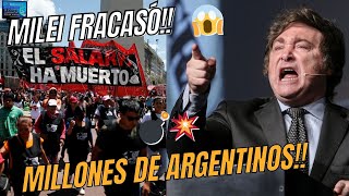 SE ACABÓ El dictador y represor JavierMilei FRACASÓ cómo presidente en Argentina ¡ENTÉRATE [upl. by Griswold698]