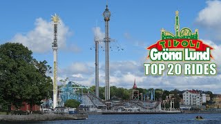 Top 20 Rides at Grona Lund [upl. by Higginson360]