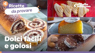 4 DOLCI FACILI E BUONISSIMI scopri subito le ricette [upl. by Oidualc578]