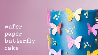 Wafer Paper Butterfly Tutorial [upl. by Amian309]