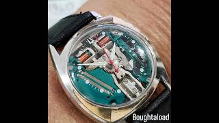 1960 Accutron Spaceview original Gold batwings inlay watch [upl. by Acissey]