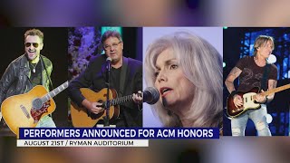 Performers announced for ACM Honors at Ryman Auditorium [upl. by Bonnice]