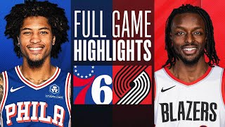 76ERS at TRAIL BLAZERS  FULL GAME HIGHLIGHTS  January 29 2024 [upl. by Okechuku]